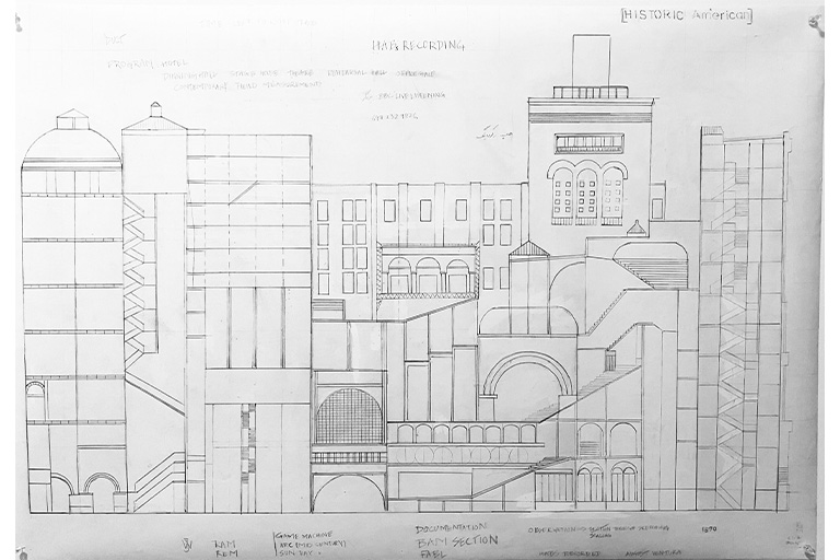 Sketch Study of Historic American Building Survey by Sharareh Borzabadi Farahani 